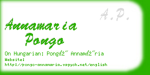 annamaria pongo business card